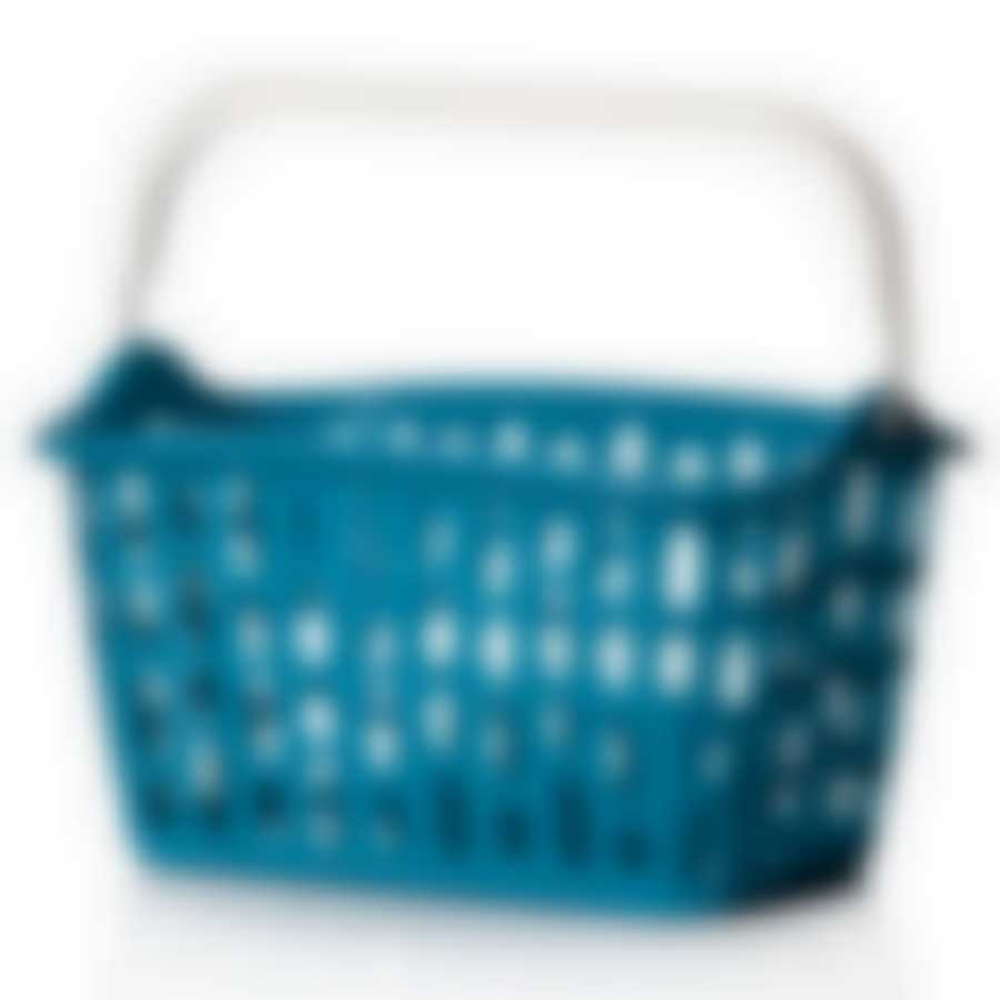 Корзина с ручкой 25*18*15 см (бирюзовый)