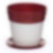 Горшок цветочный с поддоном Лаура 1,0 л (бел.-медный)