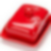 Маслёнка с крышкой 2 пр Красный Узор LR(х24) 25831