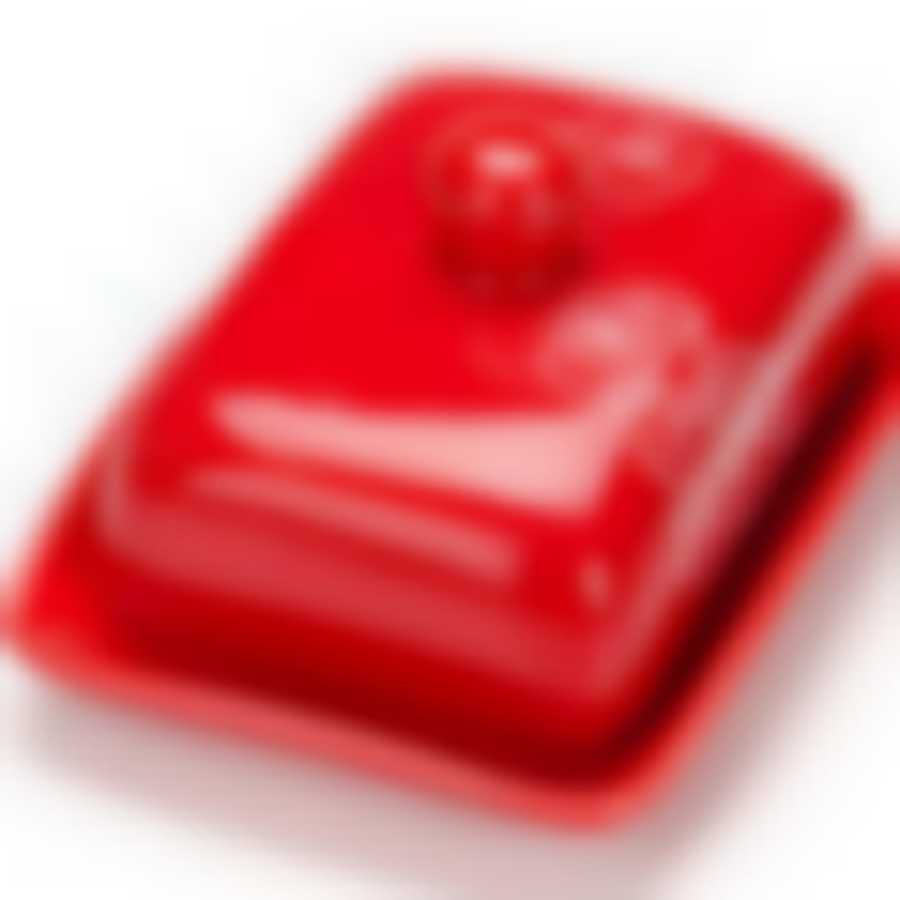 Маслёнка с крышкой 2 пр Красный Узор LR(х24) 25831