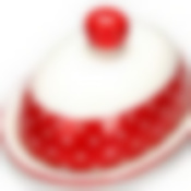 Маслёнка с крышкой 2 пр Красный Узор LR(х24) 25849