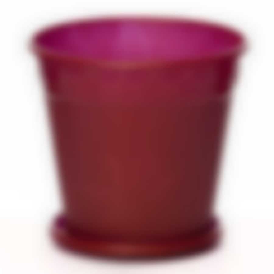 Горшок цветочный с поддоном Клен 2 л (медный)