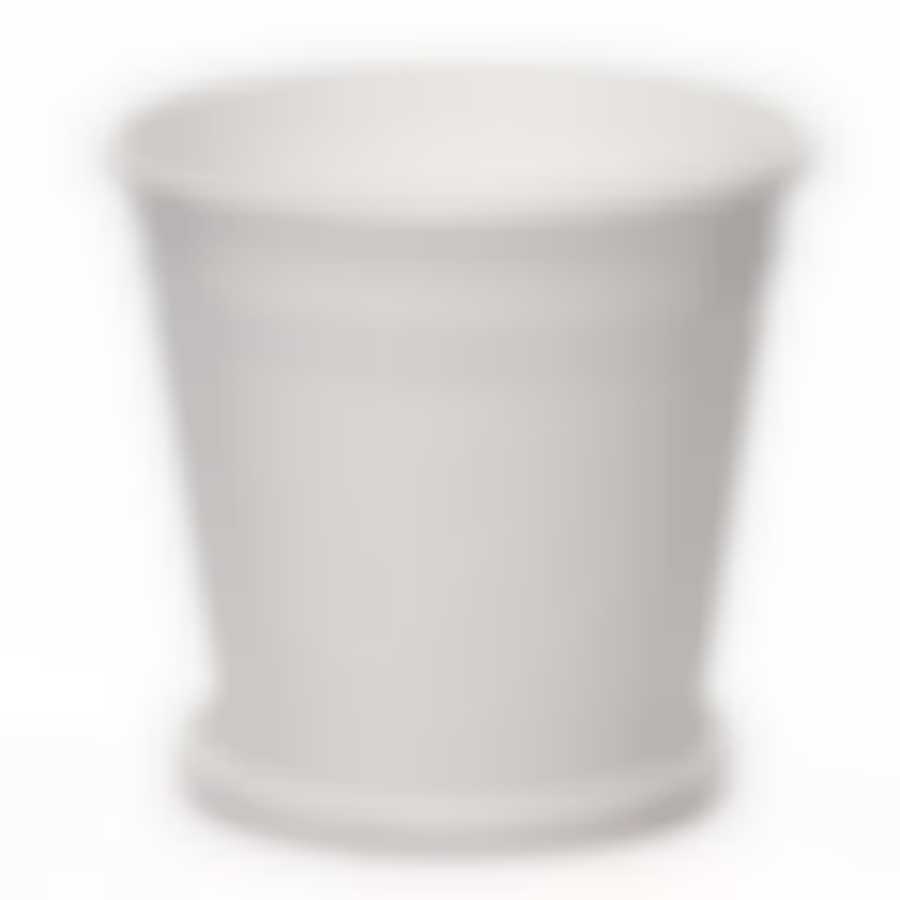 Горшок цветочный с поддоном Клен 2 л (белый)