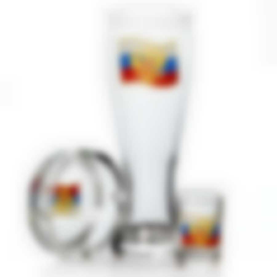 Набор бокалов с пепельницей Relax Флаг, 9 предметов