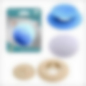 Пробка для ванной со сливом d 6.5 см 3цв NEW