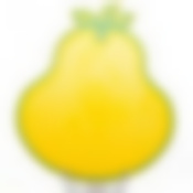 Доска разделочная Груша (324*273*6) (желт.-зел.)