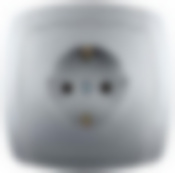 Розетка СВЕТОЗАР "АКЦЕНТ" одинарная в сборе, с заземлением, цвет серебристый металлик, 16А/~250В