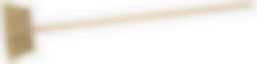 Метла ЗУБР с деревянной ручкой, ПЭТ, 120см, 24см