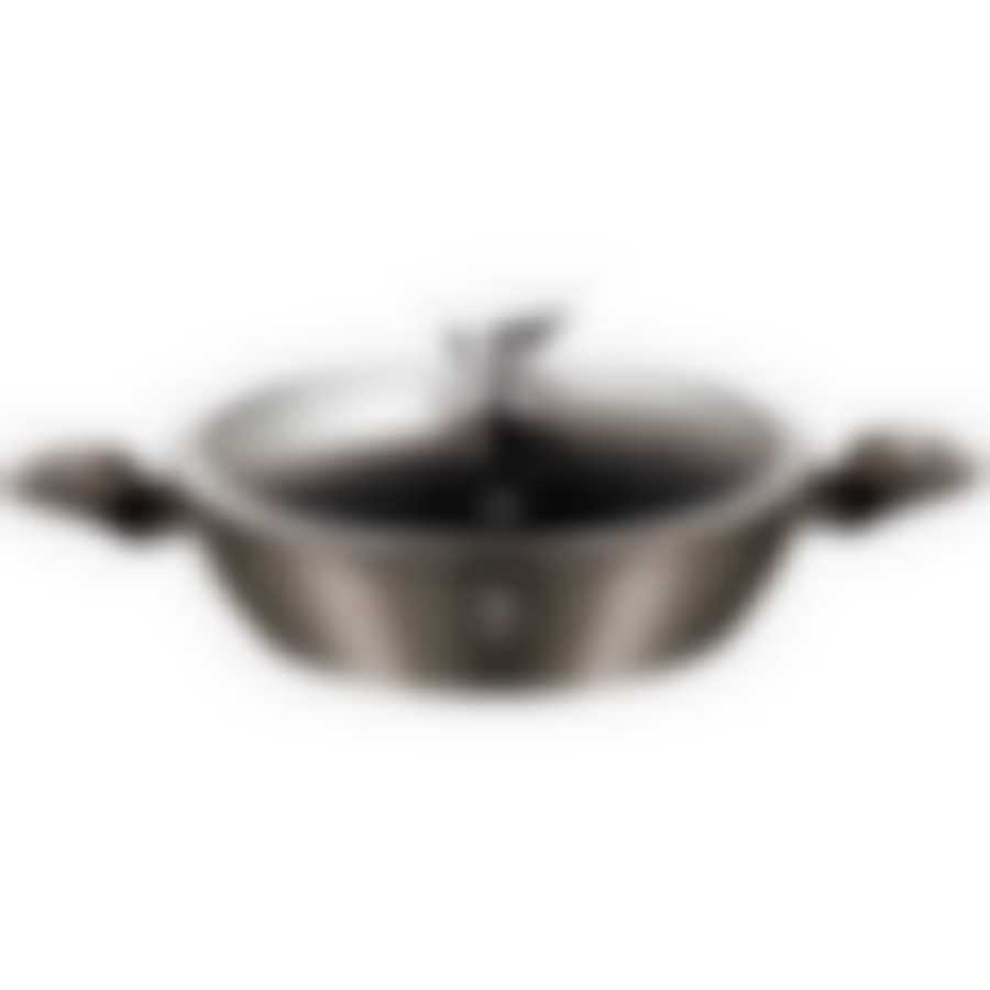 Сковорода Berlinger Haus "Carbon Metallic", с крышкой, D=24 см