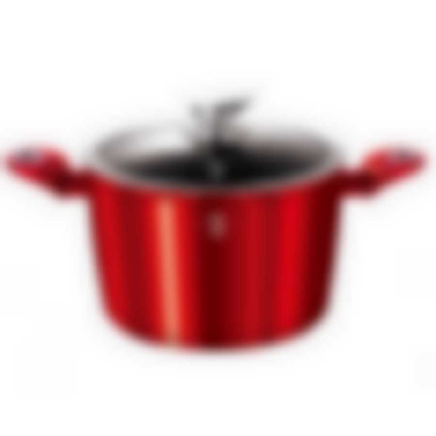 ВН-1269 Burgundy Metallic Line Кастрюля с крышкой 24см