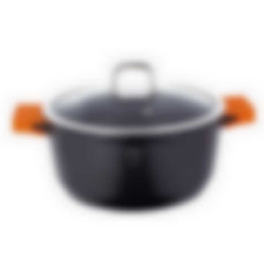 Кастрюля Berlinger Haus "Granit Diamond Line" с крышкой, 5,8 л