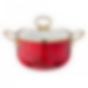 КАСТРЮЛЯ ЭМАЛИРОВАННАЯ AGNESS СО СТЕКЛЯННОЙ КРЫШКОЙ, 4,2Л, ДИА.20СМ