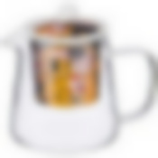 ЧАЙНИК С СИТОМ "ПОЦЕЛУЙ" (Г.КЛИМТ) 400 МЛ ЧЕРНЫЙ