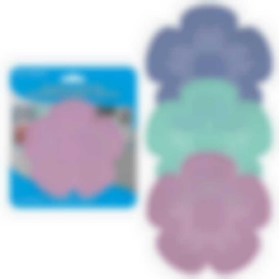 Ситечко для ванной-Улавливатель волос "Цветок" 3цв NEW (цвет, в ассортименте)