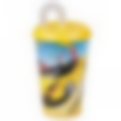 Стакан "Лидер" 0,5л (с крышкой и трубочкой) (уп.30) (цвет в ассортименте)