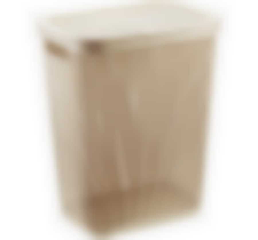 Корзина для белья ПИРУЛА 35 л (латте)