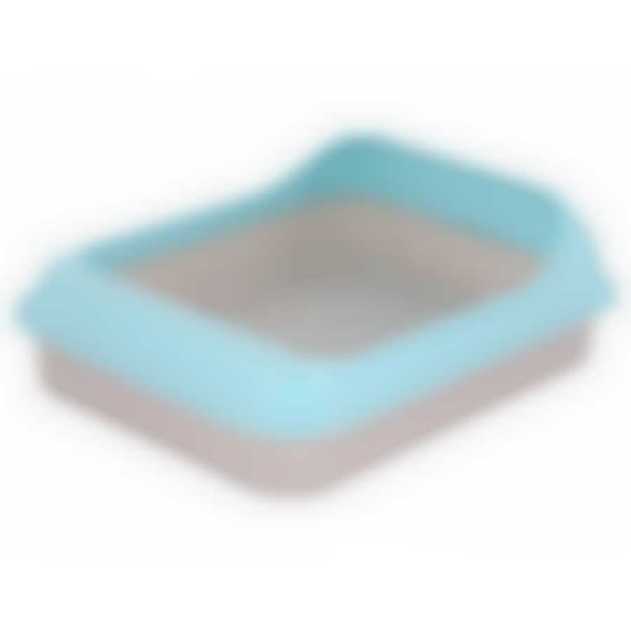 Лоток "Мур-мяу" (с рамкой)(голубой) (уп.17)