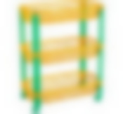 Полка для игрушек (3 секции) Конфетти желтый