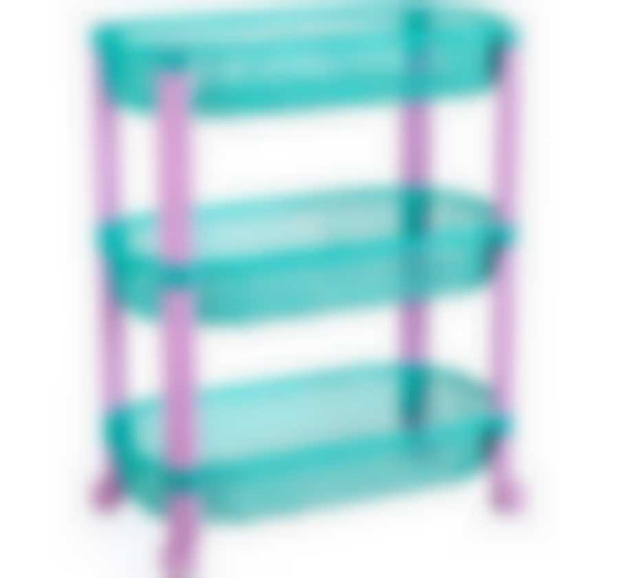 Полка для игрушек (3 секции) Конфетти зеленый