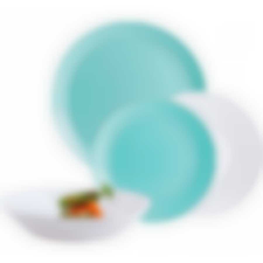 Столовый набор ЛАЙТ БЛЮ&УАЙТ 18 предметов