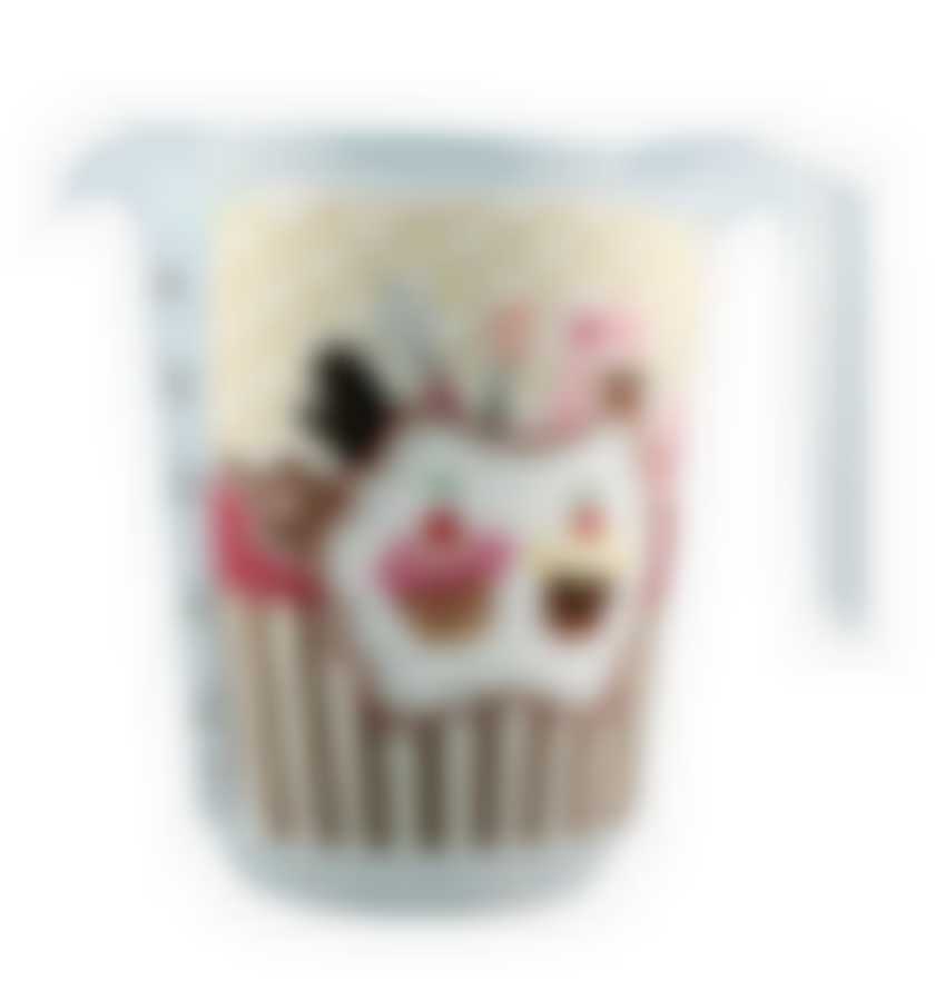 Емкость мерная с декором 0,65 л (бесцветный)