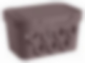 Ящик с крышкой универсальный "DELUXE" 1,9л (Коричневый)