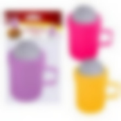 Кружка-сито для сахарной пудры и какао 3цв