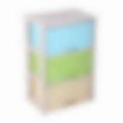 Комод "Колорит" цветной 3-х секцион.