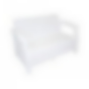 Диван "Ротанг" (1270х700х790)без подуш.(белый)