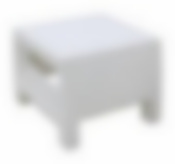 Стол "Ротанг" 570х515х420мм (белый)