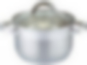 КАСТРЮЛЯ СО СТЕКЛЯННОЙ КРЫШКОЙ, НЕРЖ. СТАЛЬ 3,9 Л 20*12,5 СМ.