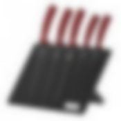 Burgundy Metallic Line Набор ножей на подставке 6 пр.