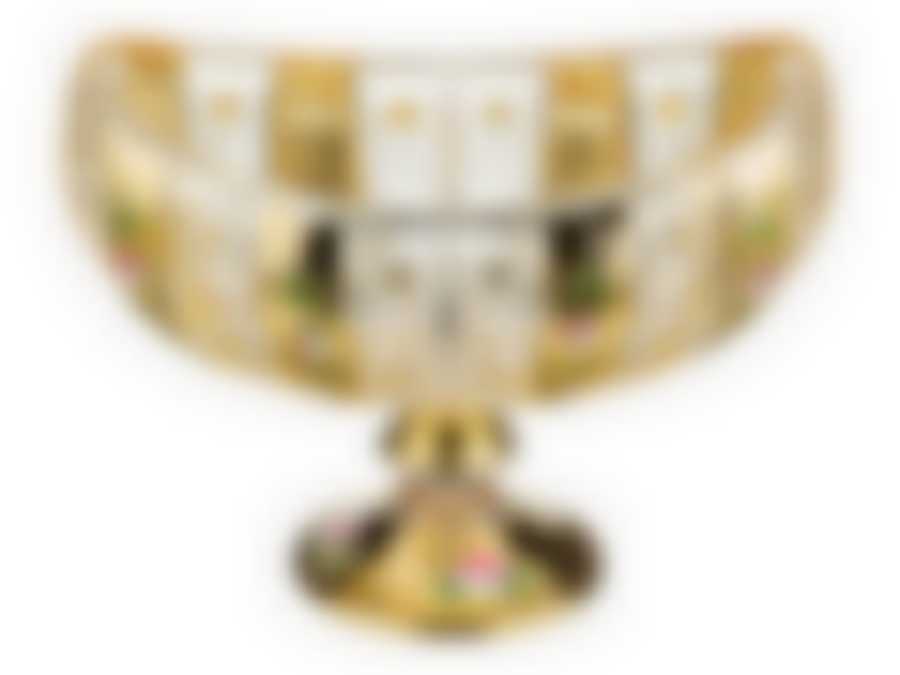 КОНФЕТНИЦА НА НОЖКЕ "ГОЛДЕН" 18*10,5*14 СМ.