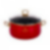 КАСТРЮЛЯ AGNESS ЭМАЛИРОВАННАЯ СО СТЕКЛ. КРЫШКОЙ И АНТИПРИГАР. "МРАМОРНЫМ" ПОКРЫТИЕМ, 22СМ / 4,1Л