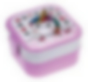 Контейнер для обеда (0,4+0,4л) Единорог (цвет в ассортименте)