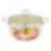 КАСТРЮЛЯ ЭМАЛИРОВАННАЯ AGNESS СО СТЕКЛЯННОЙ КРЫШКОЙ, 5,3Л, ДИАМЕТР=22 СМ ВЫСОТА=15 СМ (КОР=6ШТ.)