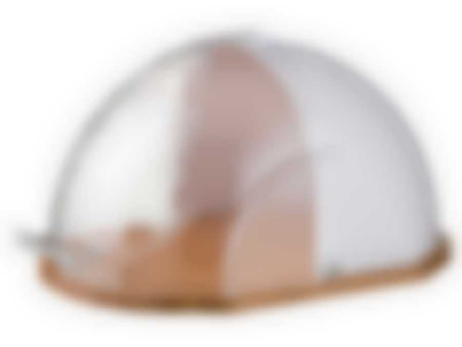 ХЛЕБНИЦА ДЕРЕВЯННАЯ С КОМБИНИРОВАННОЙ КРЫШКОЙ 36*26*20 СМ.