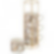 НАБОР КРУЖЕК "GOLDEN ROSE" 4 ШТ. НА МЕТАЛЛ.ПОДСТАВКЕ 360МЛ, БЕЛЫЙ (КОР=8НАБ.)