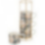 НАБОР КРУЖЕК "GOLDEN ROSE" 4 ШТ. НА МЕТАЛЛ.ПОДСТАВКЕ 360МЛ, ГЕОМЕТРИЯ (КОР=8НАБ.)