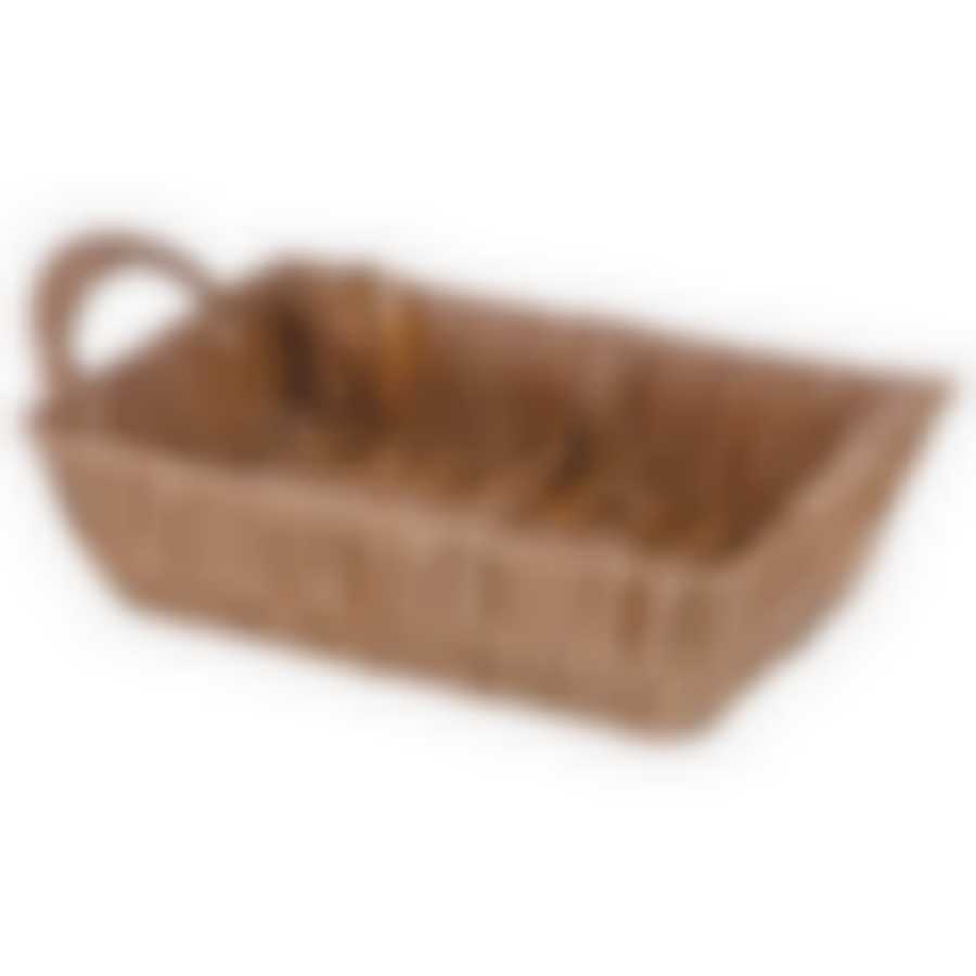 КОРЗИНКА С РУЧКАМИ КОЛЛЕКЦИЯ "НАТУРЕЛЬ" 22*15*6/9 СМ