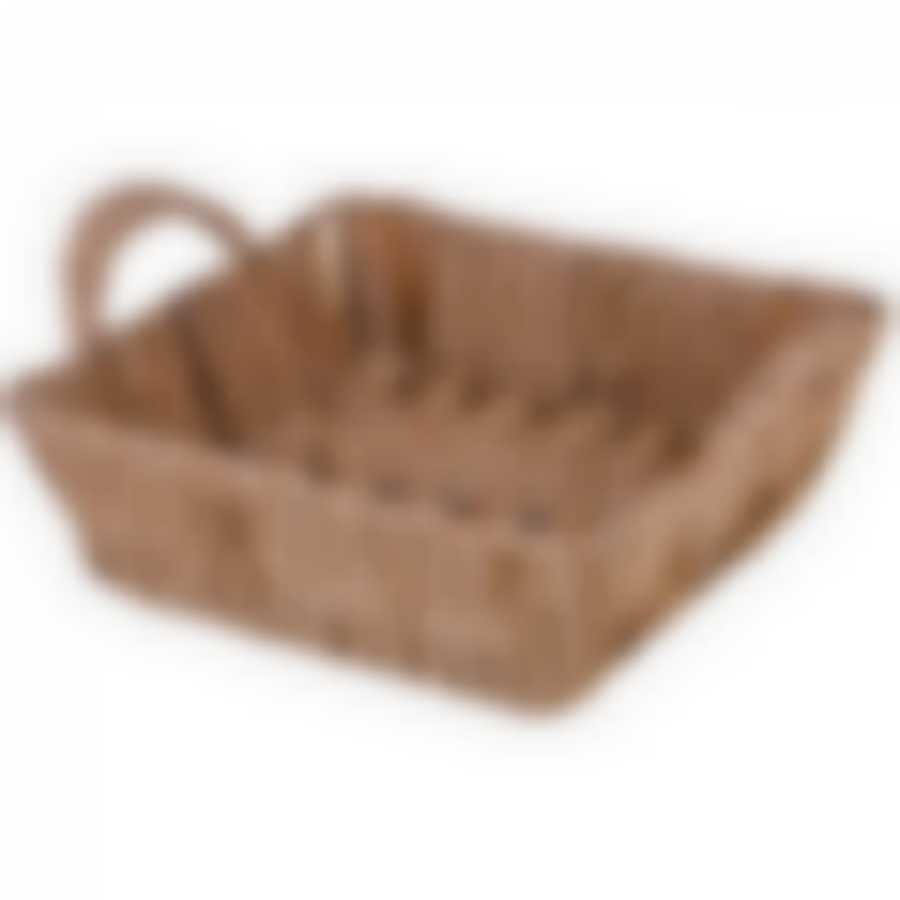 КОРЗИНКА С РУЧКАМИ КОЛЛЕКЦИЯ "НАТУРЕЛЬ" 19*19*7/10 СМ