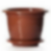 Горшок цветочный с поддоном"Виола", 5 л (коричневый)