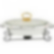 МАРМИТ СО СТЕКЛ.КРЫШКОЙ НА МЕТАЛ.ПОДСТАВКЕ ОВАЛЬНЫЙ "FANTASY" 0,95Л 29*19*10СМ