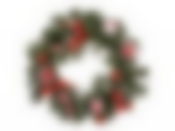 ИЗДЕЛИЕ ДЕКОРАТИВНОЕ "ВЕНОК С КРАСНЫМИ БАНТИКАМИ" ДИАМЕТР=30 СМ.БЕЗ УПАКОВКИ