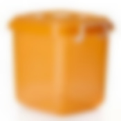 Контейнер для хранения ОКЕАНИК 10 л (оранжевый прозрачный)