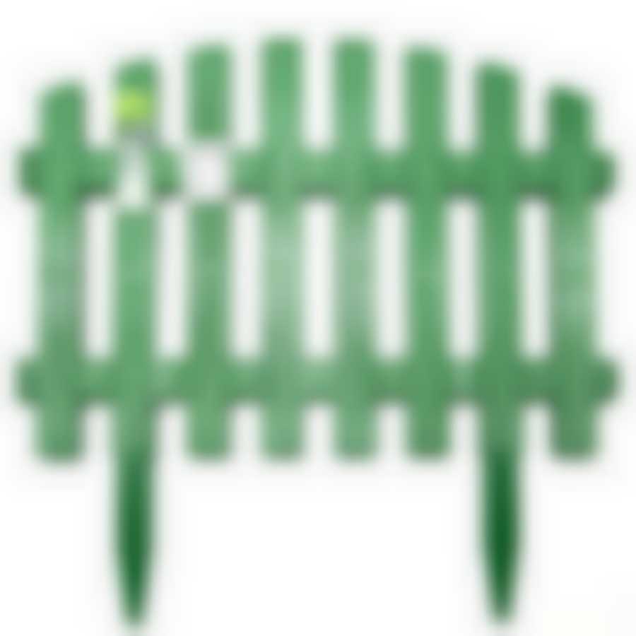 Ограждение декоративное Волна (2,45*0,35 м) цв.зеленый