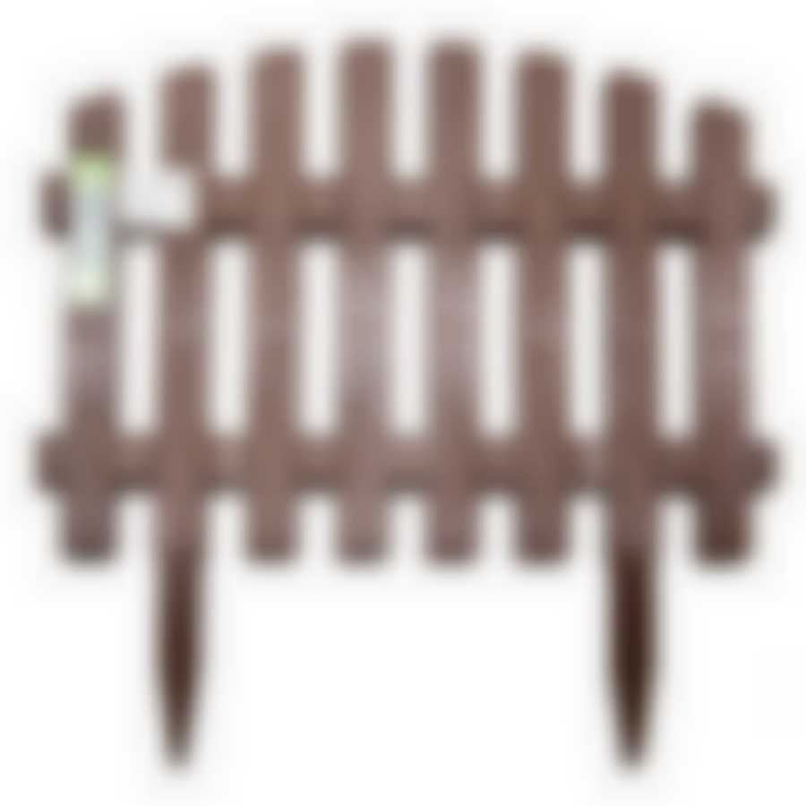 Ограждение декоративное Волна, цв.коричневый, длина 2,45 м
