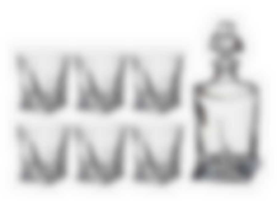 Набор для виски Crystalite Bohemia Квадро, 7 предметов