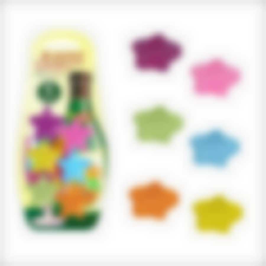 Набор 6 охладителей д/напитков "Звездочки" 6цв.