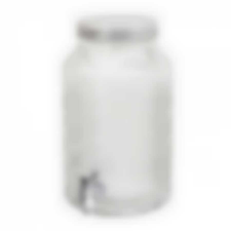 Банка стеклянная с металлической крышкой и краником GRAPE 3,8л